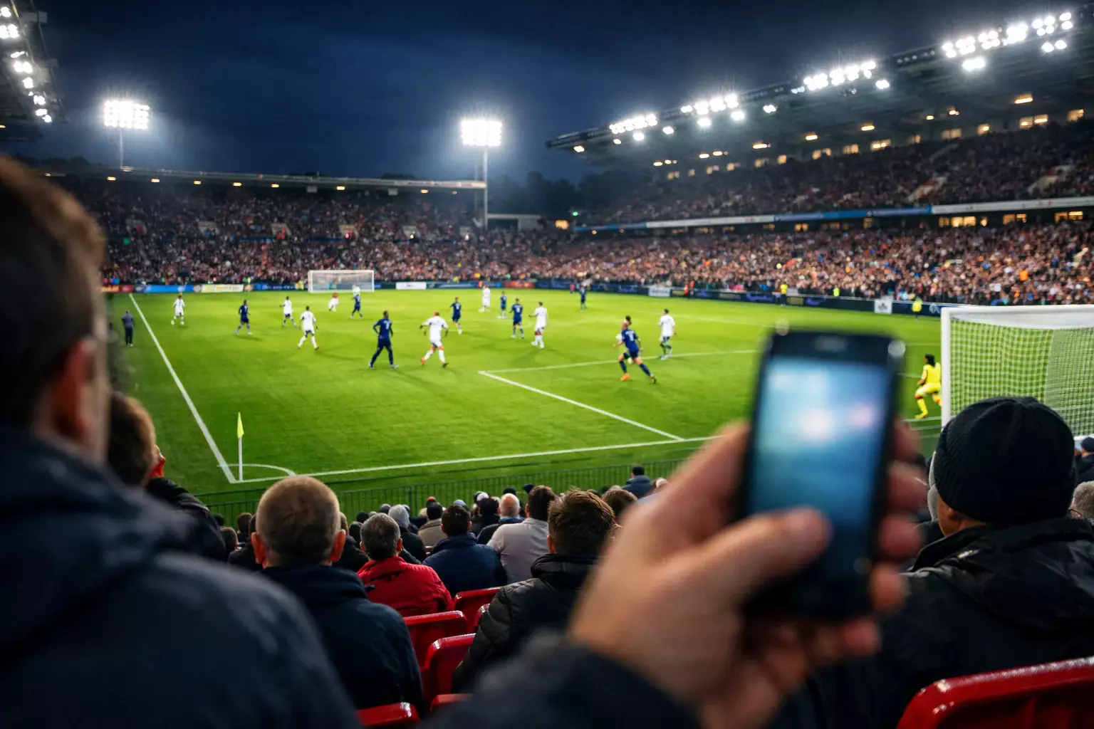 Paris en direct sur un match de football en live betting